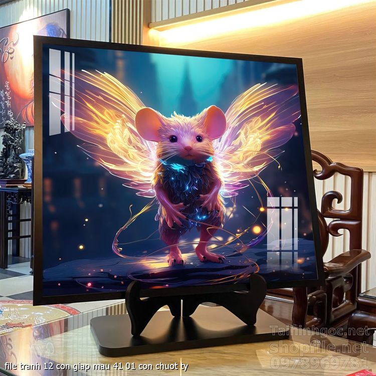 file tranh 12 con giap mau 41 01 con chuot ty