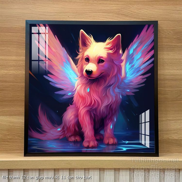 file tranh 12 con giap mau 41 11 con cho tuat