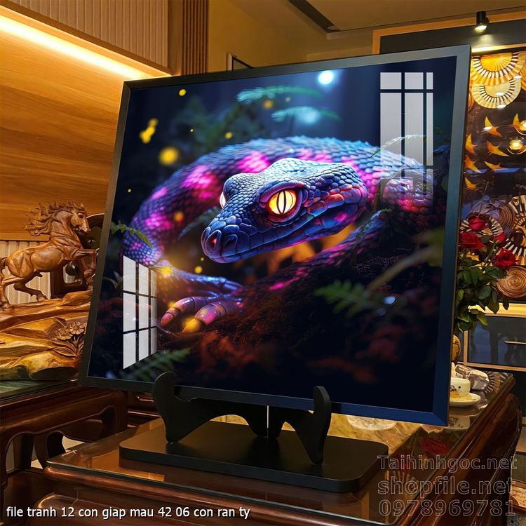 file tranh 12 con giap mau 42 06 con ran ty