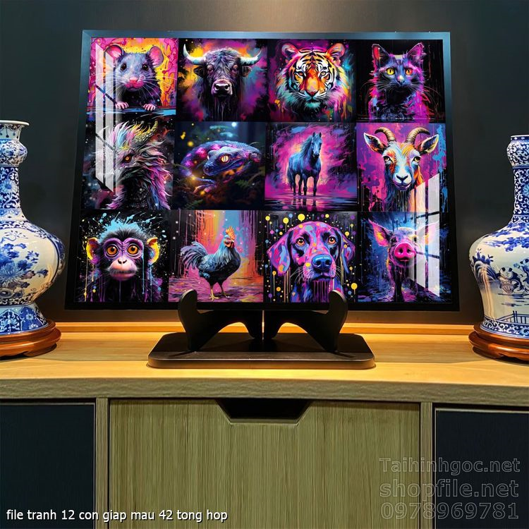 file tranh 12 con giap mau 42 tong hop