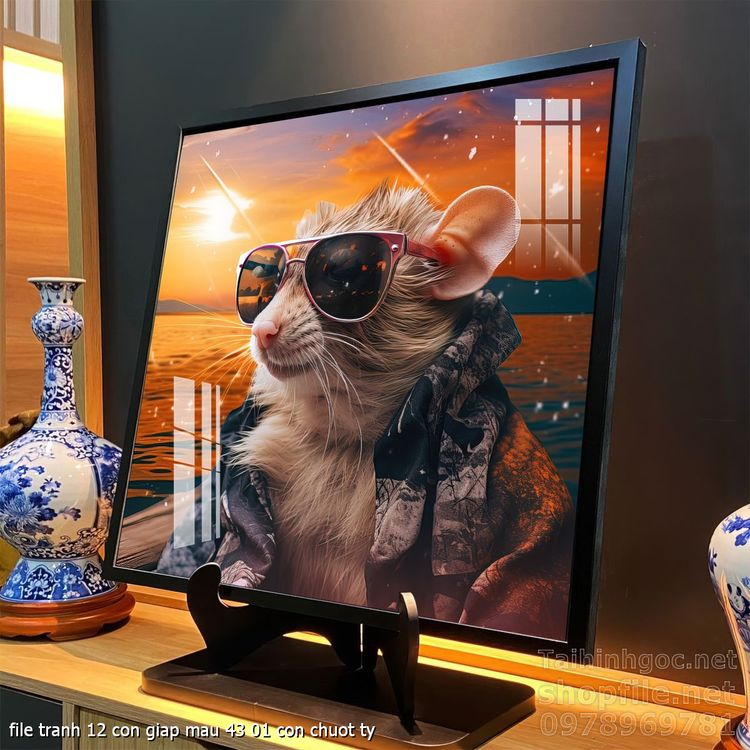 file tranh 12 con giap mau 43 01 con chuot ty