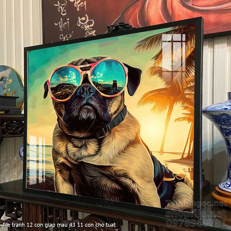 file tranh 12 con giap mau 43 11 con cho tuat