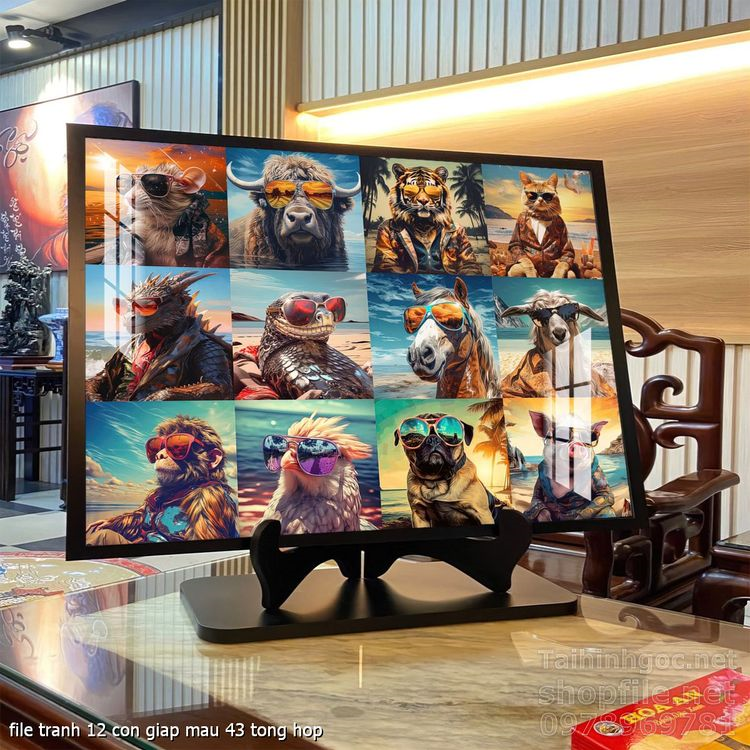 file tranh 12 con giap mau 43 tong hop