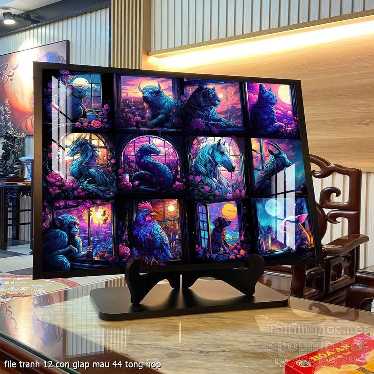 file tranh 12 con giap mau 44 tong hop