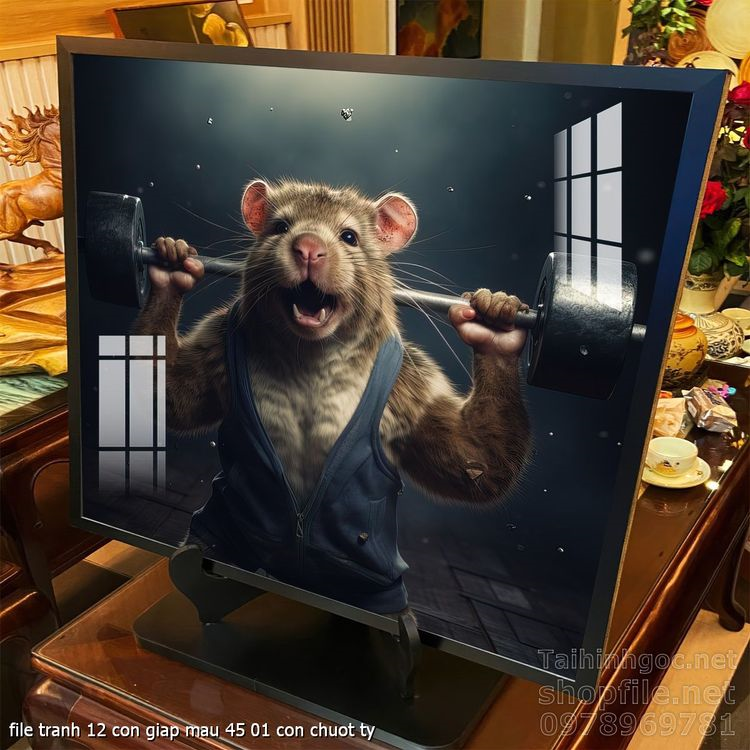 file tranh 12 con giap mau 45 01 con chuot ty
