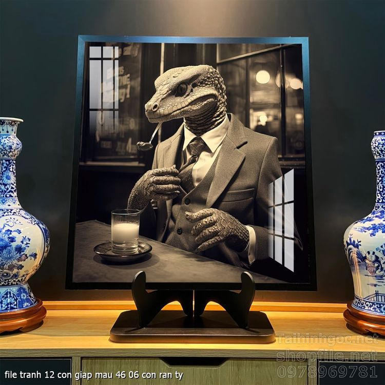 file tranh 12 con giap mau 46 06 con ran ty