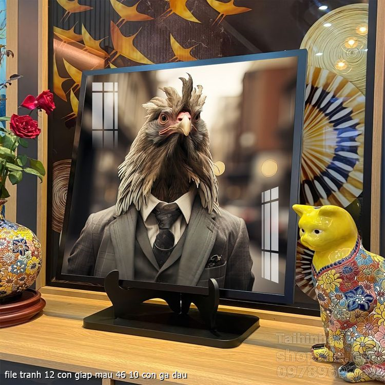 file tranh 12 con giap mau 46 10 con ga dau