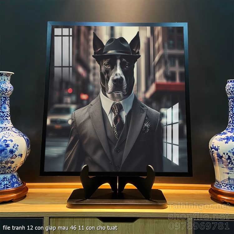 file tranh 12 con giap mau 46 11 con cho tuat