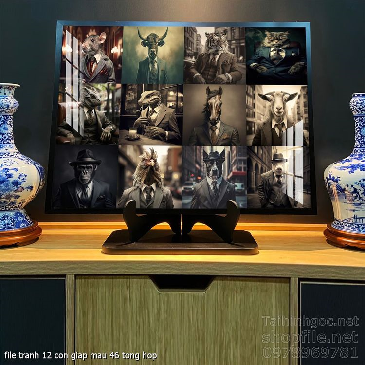 file tranh 12 con giap mau 46 tong hop