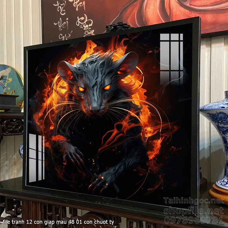 file tranh 12 con giap mau 48 01 con chuot ty