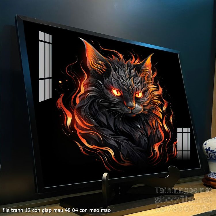 file tranh 12 con giap mau 48 04 con meo mao