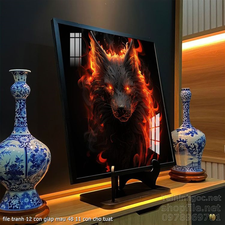 file tranh 12 con giap mau 48 11 con cho tuat