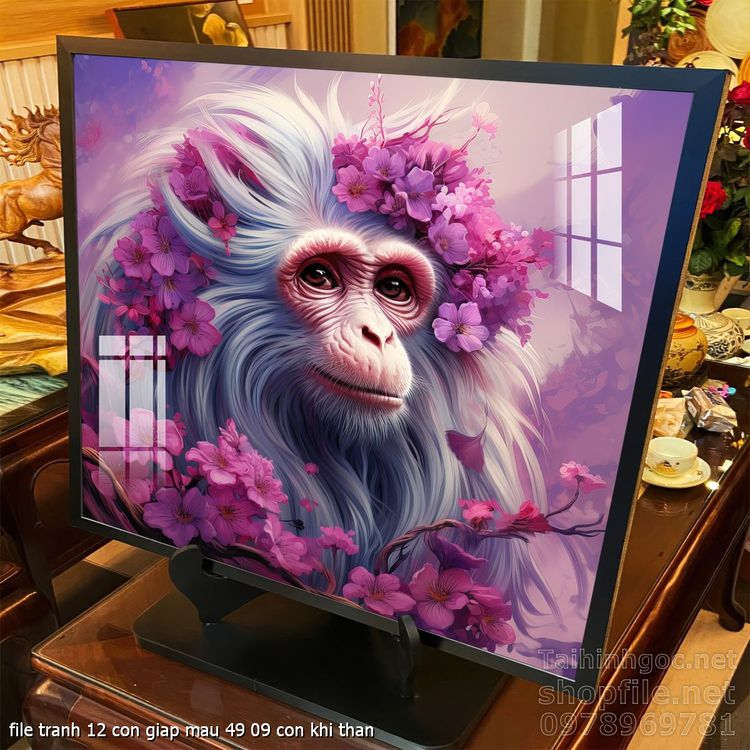 file tranh 12 con giap mau 49 09 con khi than