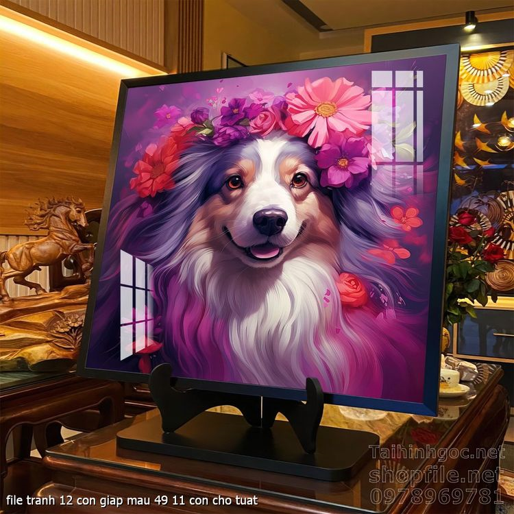 file tranh 12 con giap mau 49 11 con cho tuat