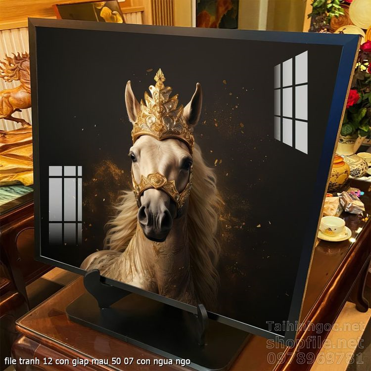 file tranh 12 con giap mau 50 07 con ngua ngo