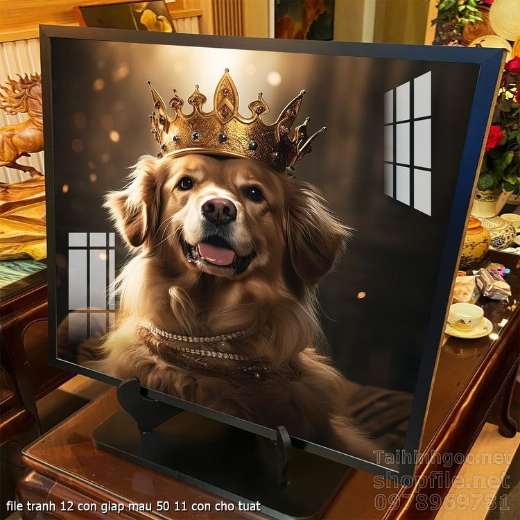 file tranh 12 con giap mau 50 11 con cho tuat