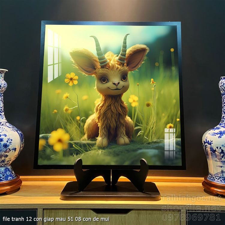 file tranh 12 con giap mau 51 08 con de mui