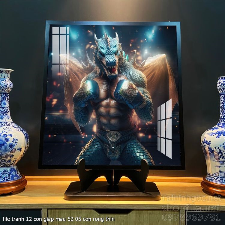 file tranh 12 con giap mau 52 05 con rong thin