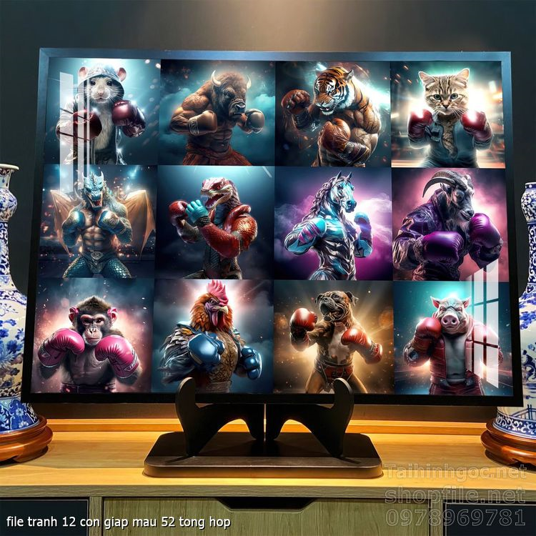 file tranh 12 con giap mau 52 tong hop