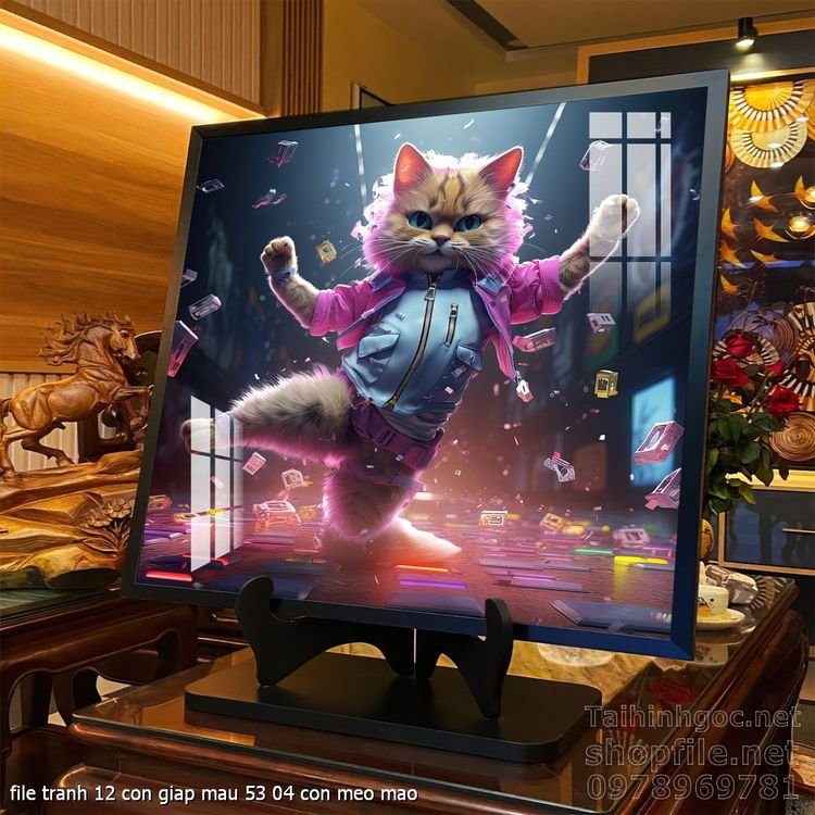 file tranh 12 con giap mau 53 04 con meo mao