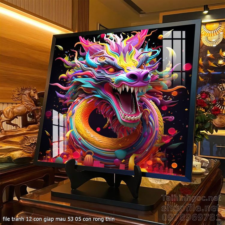 file tranh 12 con giap mau 53 05 con rong thin