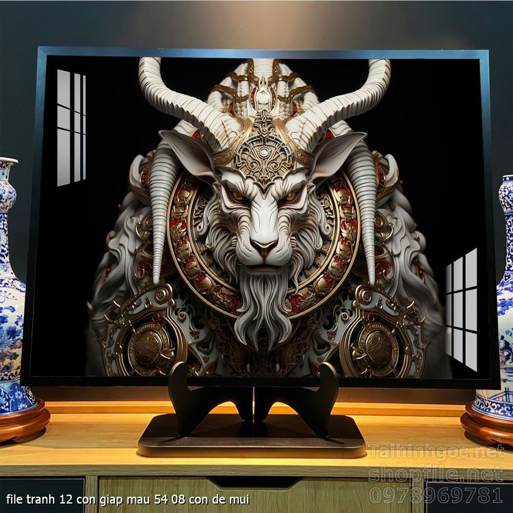 file tranh 12 con giap mau 54 08 con de mui