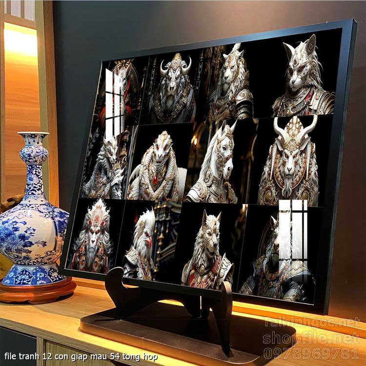 file tranh 12 con giap mau 54 tong hop