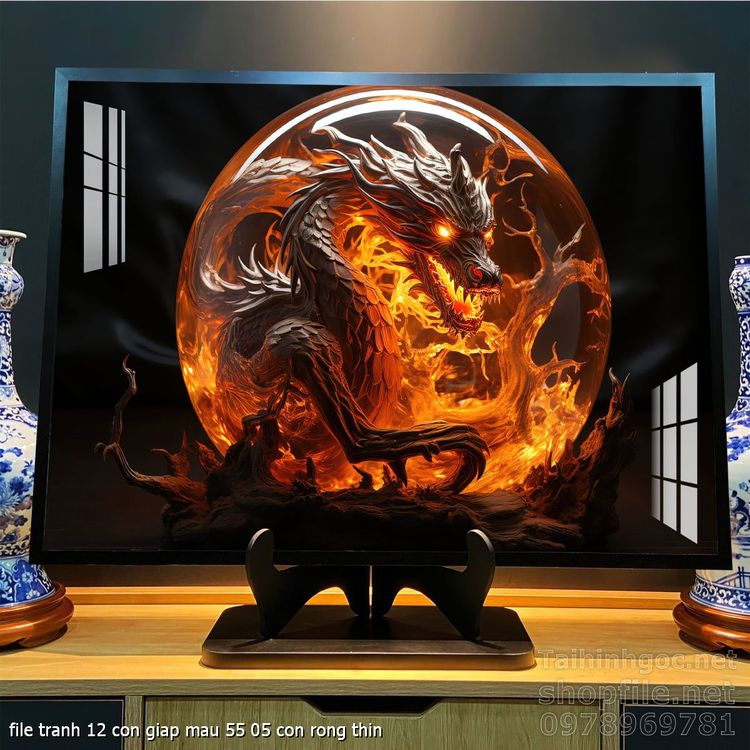 file tranh 12 con giap mau 55 05 con rong thin