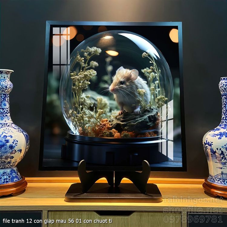 file tranh 12 con giap mau 56 01 con chuot ti