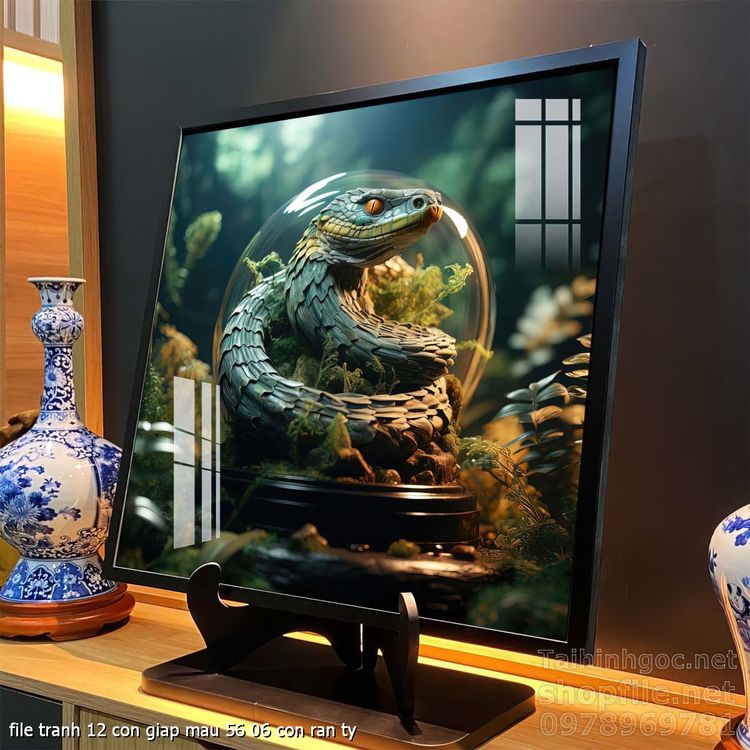 file tranh 12 con giap mau 56 06 con ran ty