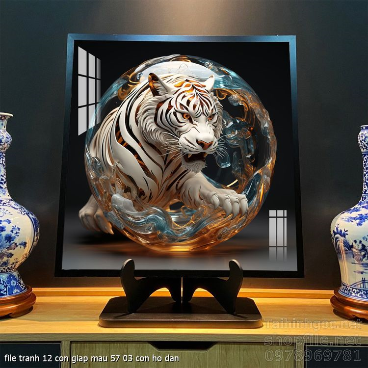 file tranh 12 con giap mau 57 03 con ho dan