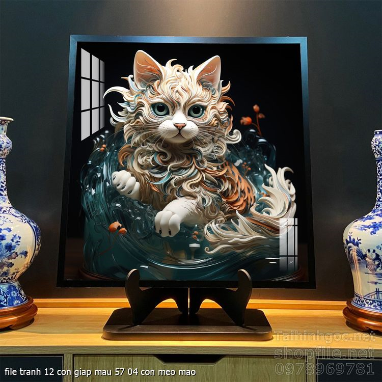 file tranh 12 con giap mau 57 04 con meo mao