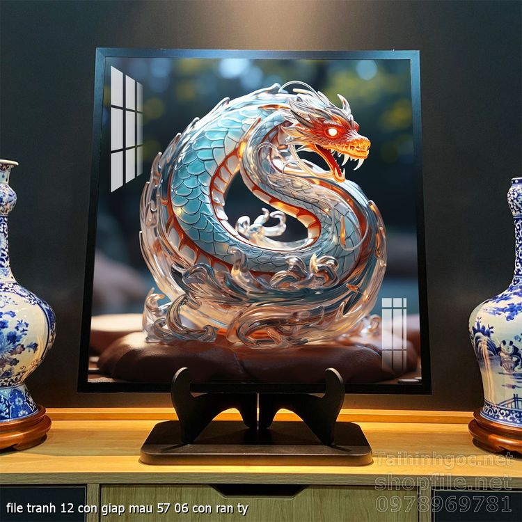 file tranh 12 con giap mau 57 06 con ran ty