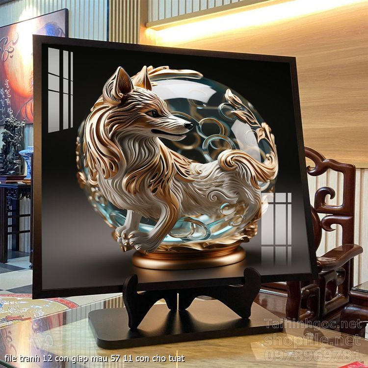 file tranh 12 con giap mau 57 11 con cho tuat