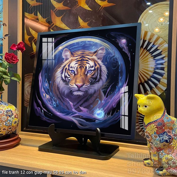 file tranh 12 con giap mau 58 03 con ho dan