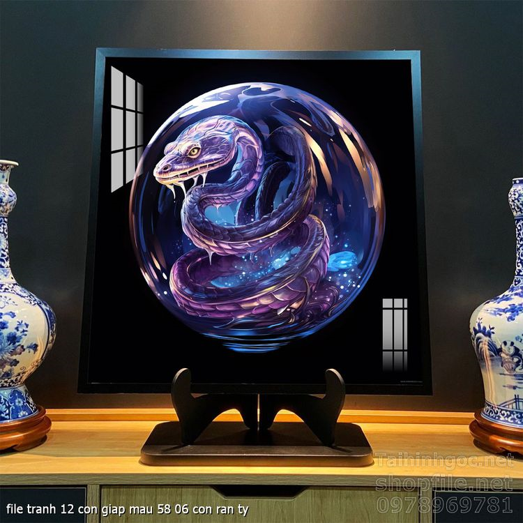 file tranh 12 con giap mau 58 06 con ran ty