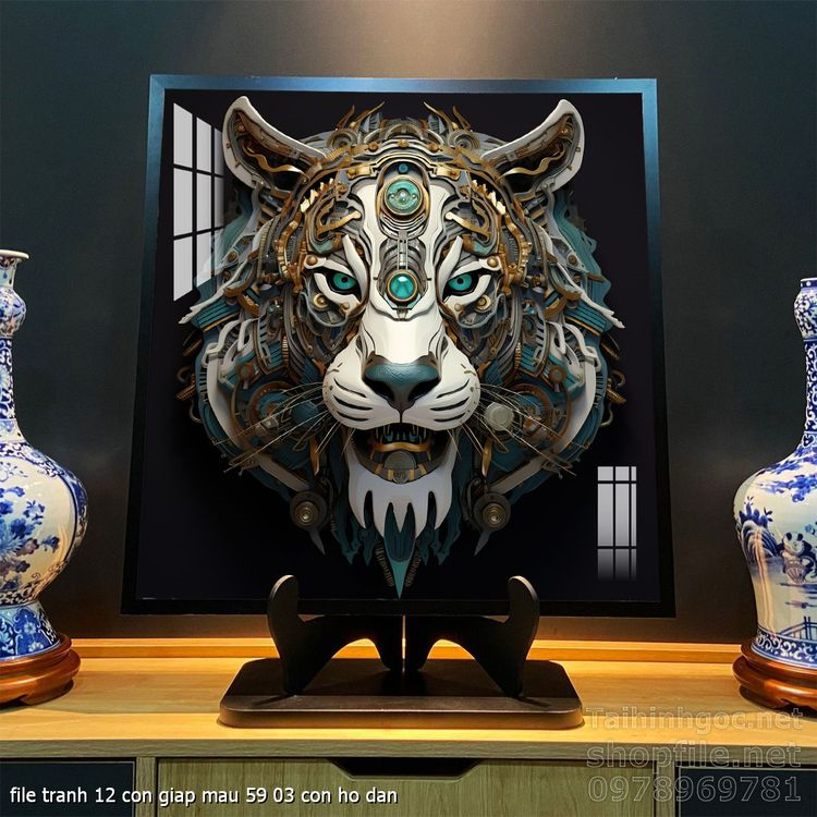 file tranh 12 con giap mau 59 03 con ho dan