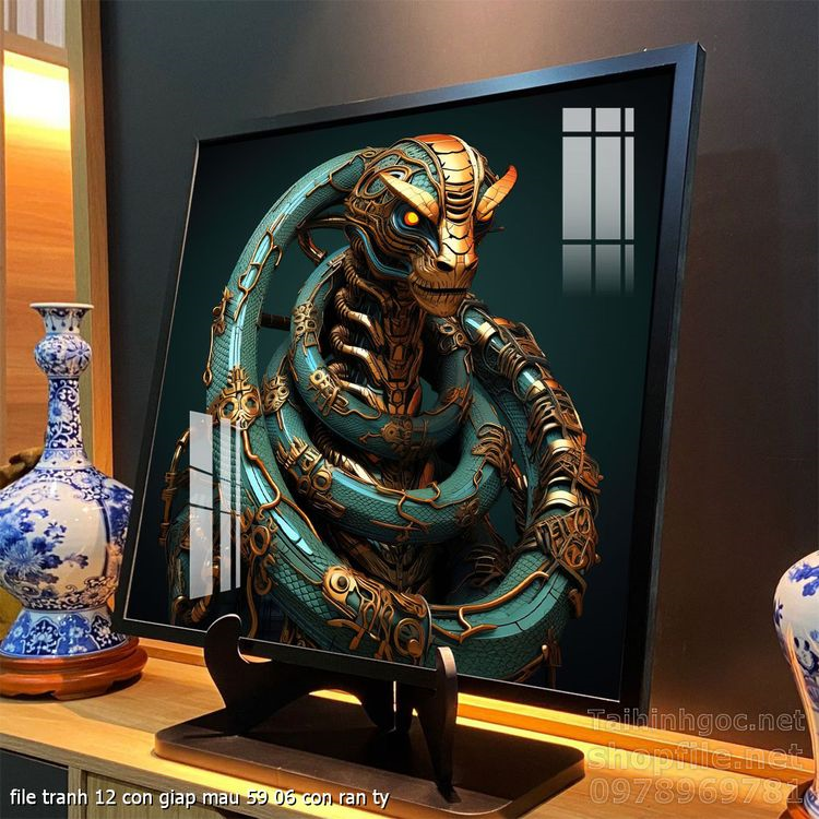 file tranh 12 con giap mau 59 06 con ran ty