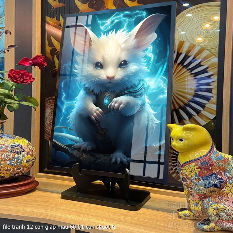 file tranh 12 con giap mau 60 01 con chuot ti