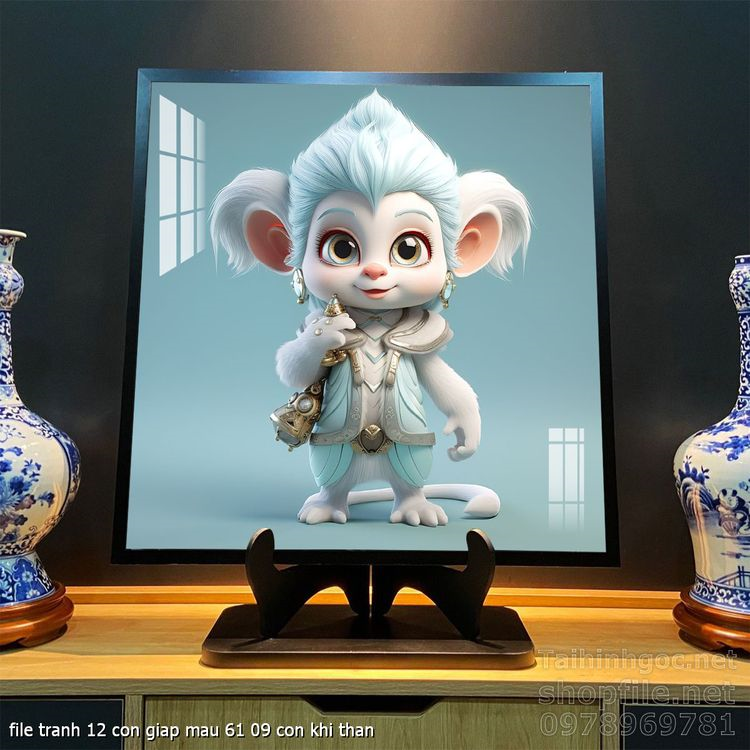 file tranh 12 con giap mau 61 09 con khi than