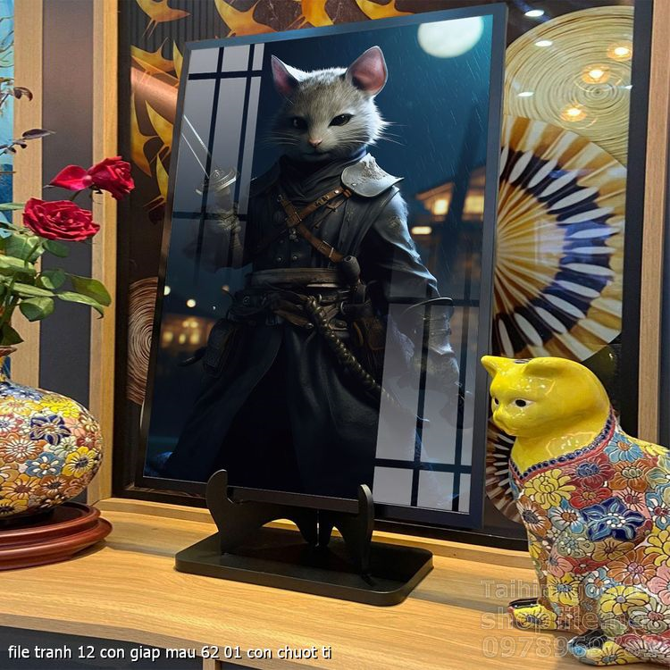file tranh 12 con giap mau 62 01 con chuot ti