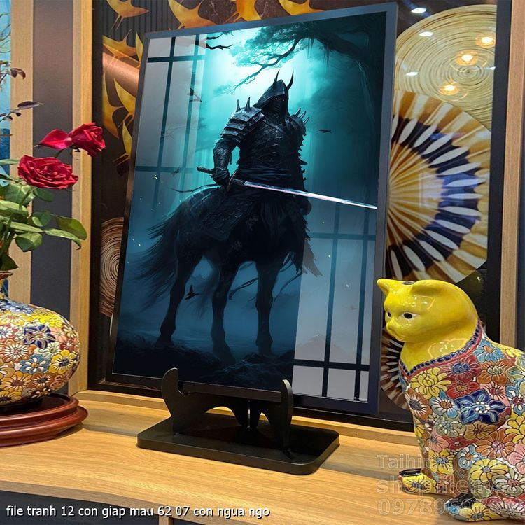 file tranh 12 con giap mau 62 07 con ngua ngo