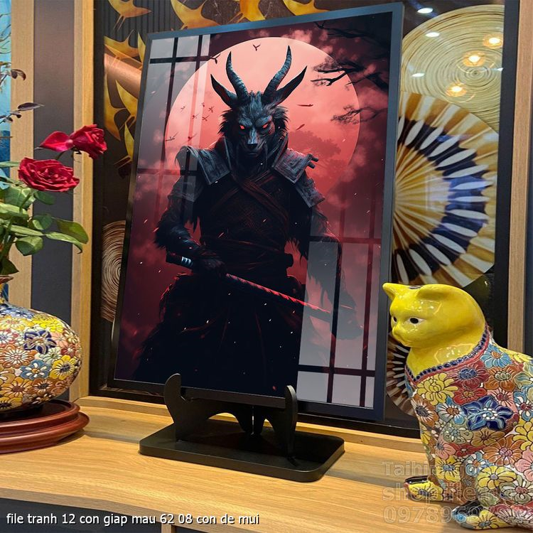 file tranh 12 con giap mau 62 08 con de mui