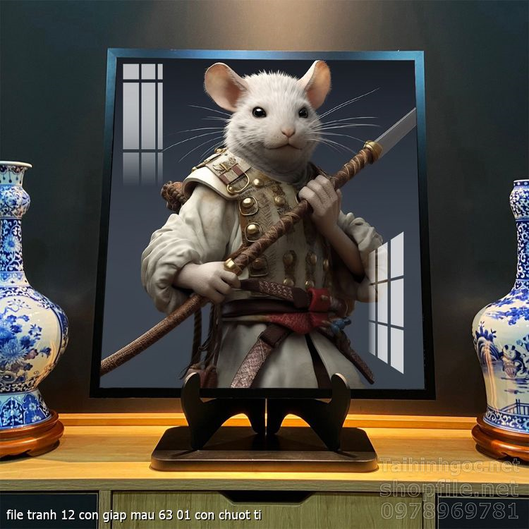 file tranh 12 con giap mau 63 01 con chuot ti