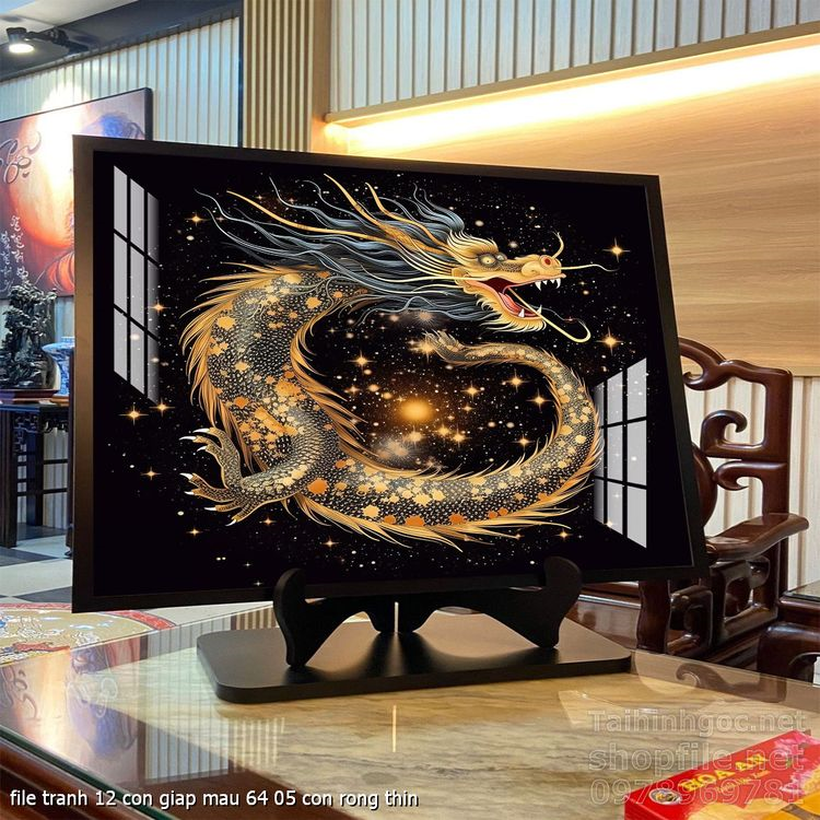 file tranh 12 con giap mau 64 05 con rong thin