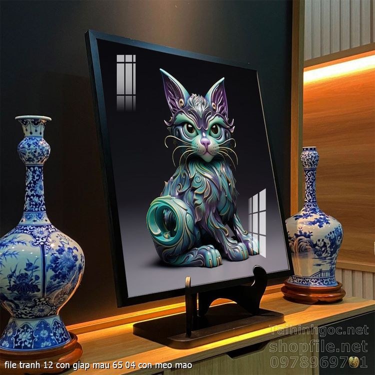 file tranh 12 con giap mau 65 04 con meo mao