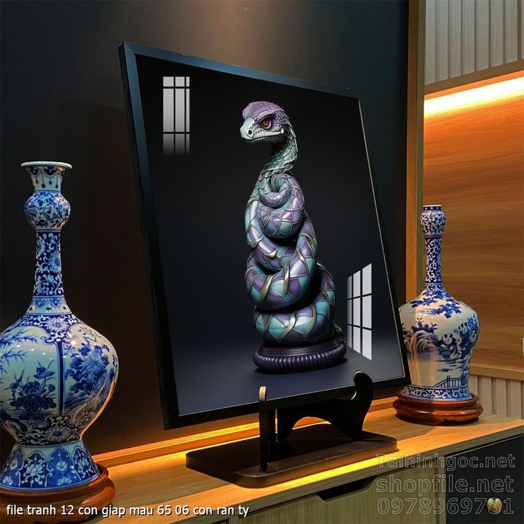 file tranh 12 con giap mau 65 06 con ran ty