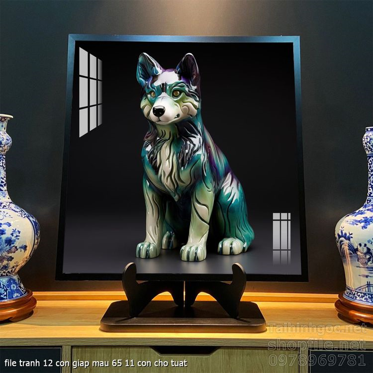 file tranh 12 con giap mau 65 11 con cho tuat