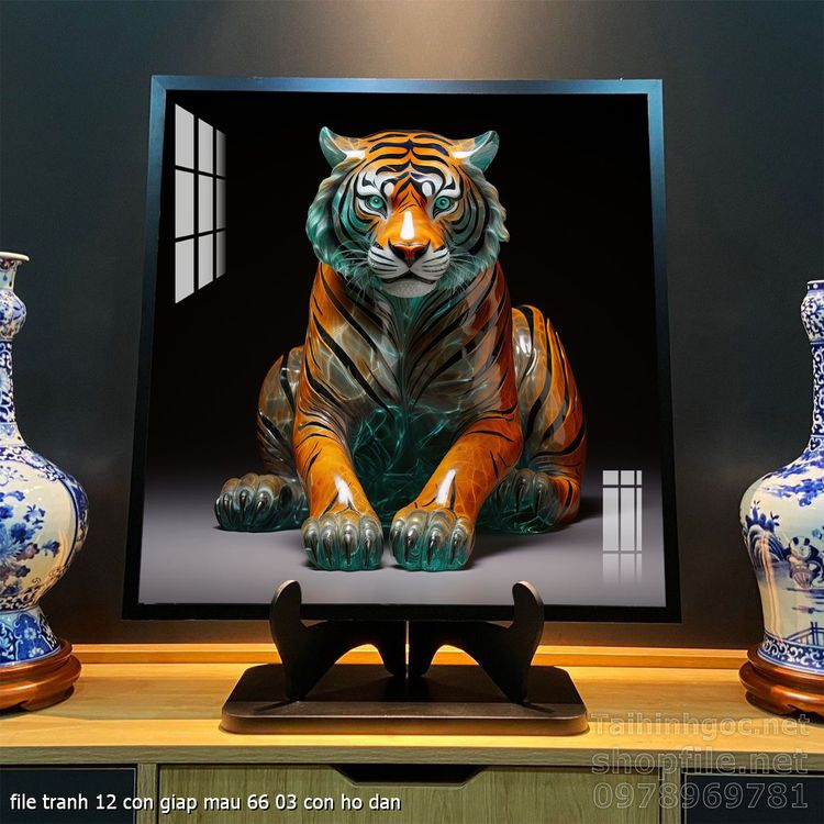 file tranh 12 con giap mau 66 03 con ho dan