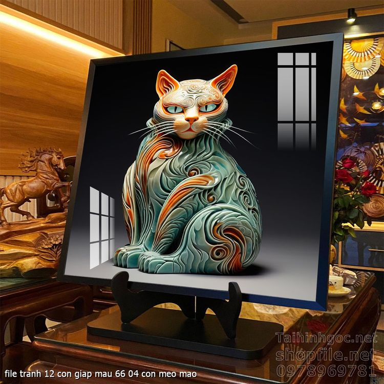 file tranh 12 con giap mau 66 04 con meo mao